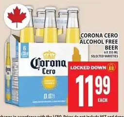 Food Basics Corona cero alcohol free beer offer