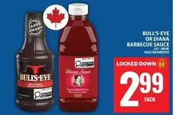 Food Basics Bull's-eye or diana barbecue sauce offer