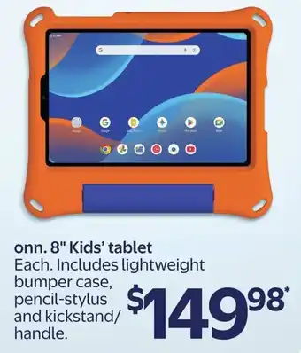 Walmart Onn. 8" Kids' Tablet offer