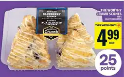 Food Basics The worthy crumb scones offer