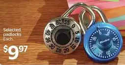 Walmart Selected padlocks offer