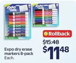 Walmart Expo dry erase markers offer