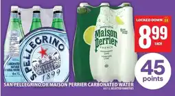 Food Basics San pellegrino or maison perrier carbonated water offer