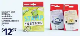 Walmart Stamp 'N Stick DIY kit or Math Roller Addition or Symbols Addition stamps offer