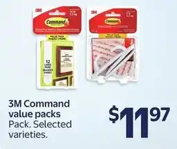 Walmart 3M Command value packs offer