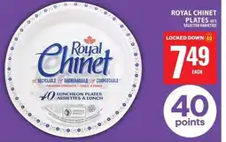 Food Basics Royal chinet plates offer