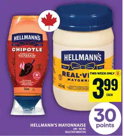 Food Basics Hellmann's mayonnaise offer