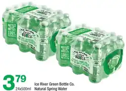 Highland Farms Ice River Green Bottle Co. Natural Spring Water offer
