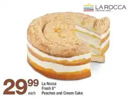 Highland Farms La Rocca Fresh 8" Peaches and Cream Cake offer