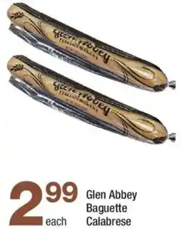 Highland Farms Glen Abbey Baguette Calabrese offer