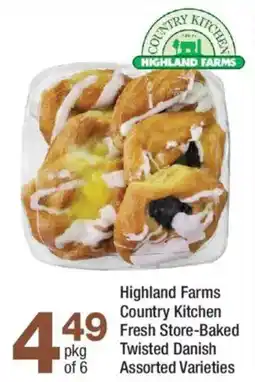 Highland Farms Highland Farms Country Kitchen Fresh Store-Baked Twisted Danish offer