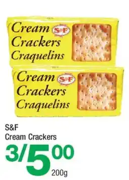 Highland Farms S&F Cream Crackers offer