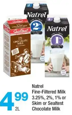 Highland Farms Natrel Fine-Filtered Milk 3.25%, 2%, 1% or Skim or Sealtest Chocolate Milk offer
