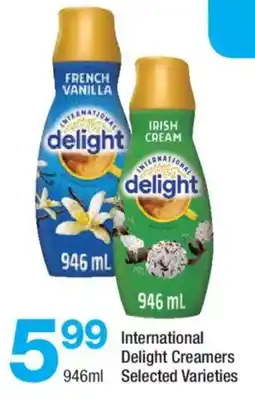 Highland Farms International Delight Creamers offer