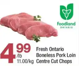 Highland Farms Fresh Ontario Boneless Pork Loin Centre Cut Chops offer