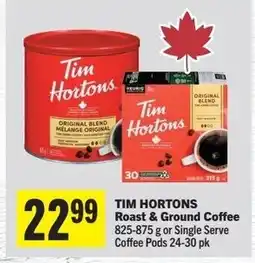 Foodland TIM HORTONS Roast & Ground Coffee offer