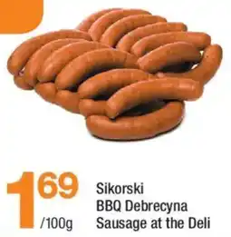 Highland Farms Sikorski BBQ Debrecyna/ Sausage at the Deli offer