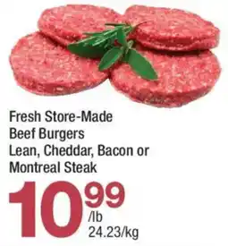 Highland Farms Fresh Store-Made Beef Burgers Lean, Cheddar, Bacon or Montreal Steak offer