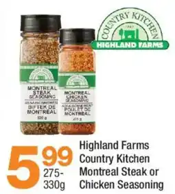 Highland Farms Highland Farms Country Kitchen Montreal Steak or Chicken Seasoning offer