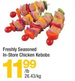 Highland Farms Freshly Seasoned In-Store Chicken Kebobs offer