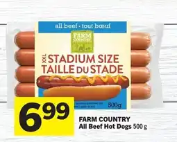 Foodland FARM COUNTRY All Beef Hot Dogs offer