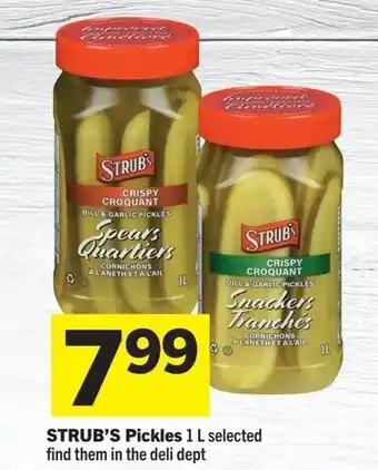Foodland STRUB'S Pickles offer