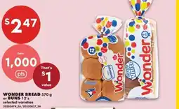 No Frills Wonder bread or buns offer