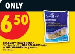 No Frills Sea quest raw shirmp or bay scallops or shrimp ring offer