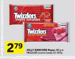 Foodland JOLLY RANCHER Ropes or TWIZZLERS Licorice Candy offer