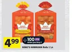 Foodland KING'S HAWAIIAN Rolls offer