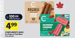 Foodland COMPLIMENTS MOXii Ice Pops or Fruit Bars offer