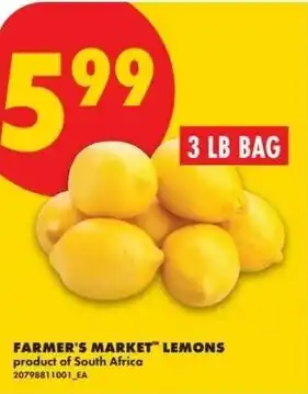 No Frills Farmer's market lemons offer