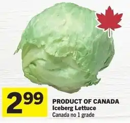 Foodland Product of canada iceberg lettuce offer