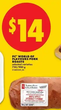 No Frills Pc world of flavours pork roasts offer
