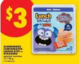 No Frills Schneiders lunchmates lunch kits or stackers offer
