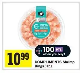 Foodland COMPLIMENTS Shrimp Rings offer
