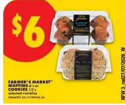 No Frills Farmer's market muffins or cookies offer