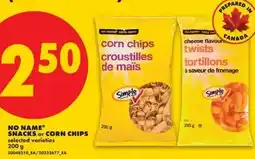 No Frills Snacks or corn chips offer