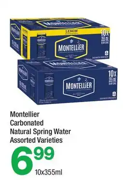 Highland Farms Montellier Carbonated Natural Spring Water offer