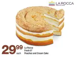 Highland Farms La Roccia Fresh 8 Peaches and Cream Cake offer
