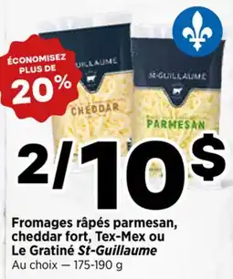 Val-Mont Fromages râpés parmesan, cheddar fort, Tex-Mex ou Le Gratiné St-Guillaume offer