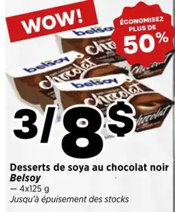 Val-Mont Desserts de soya au chocolat noir Belsoy offer