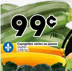 Val-Mont Courgettes vertes ou jaunes offer