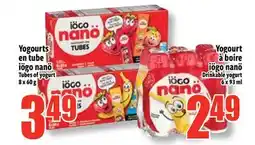 Bonanza Yogourts en tube iögo nanö offer