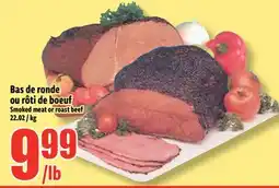 Bonanza Smoked meat or roast beef offer