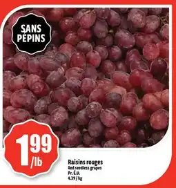 Bonanza Raisins rouges offer