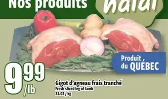 Bonanza Fresh sliced leg of lamb offer