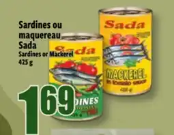 Bonanza Sardines ou maquereau Sada offer