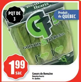 Bonanza Romaine hearts offer