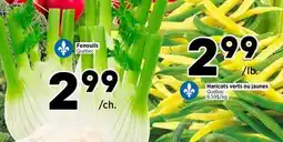 Val-Mont Fenouils du Québec, Haricots verts ou jaunes offer